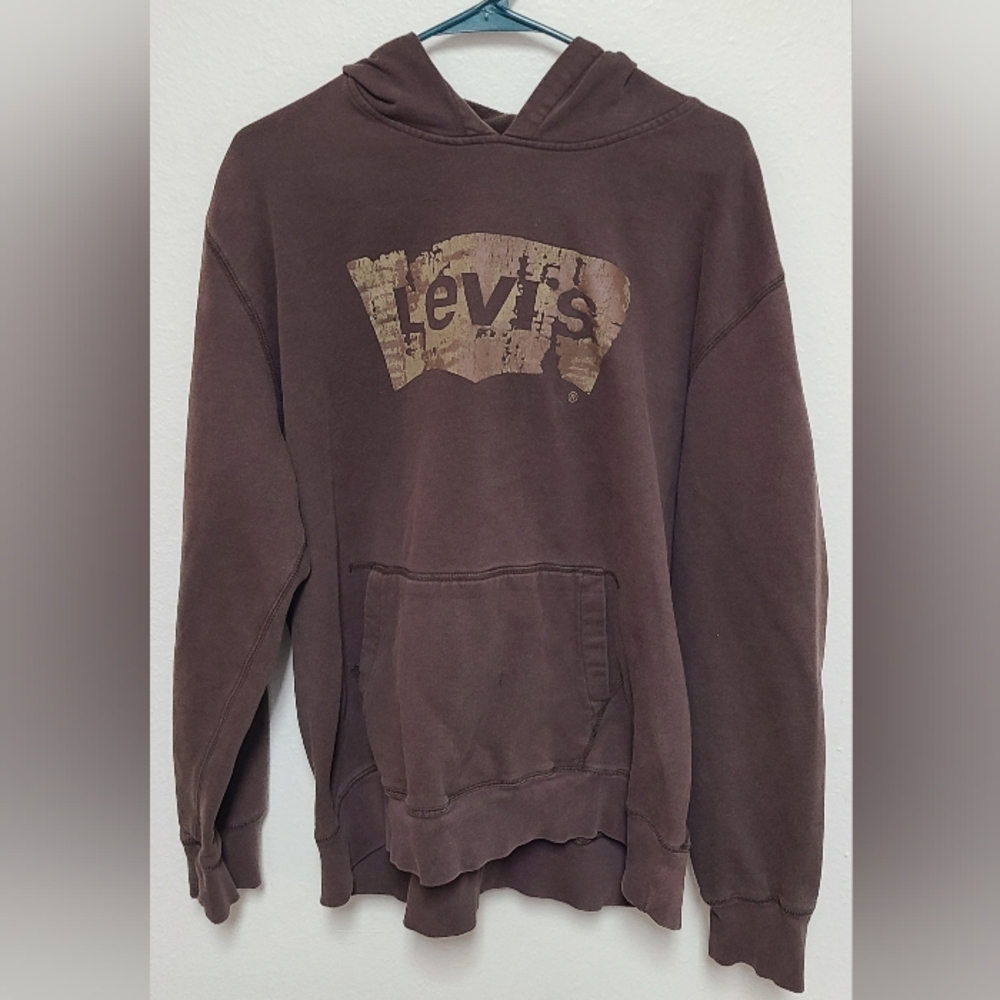 Levi's Chocolate Brown Hoodie for Men Vintage